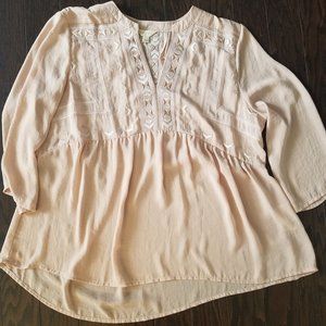 Womens' Adiva Size XL Blouse Boho Peasant